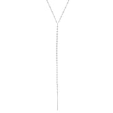 Sterling Silver Bar Charm Fancy Necklace, 24" fine designer jewelry for men and women